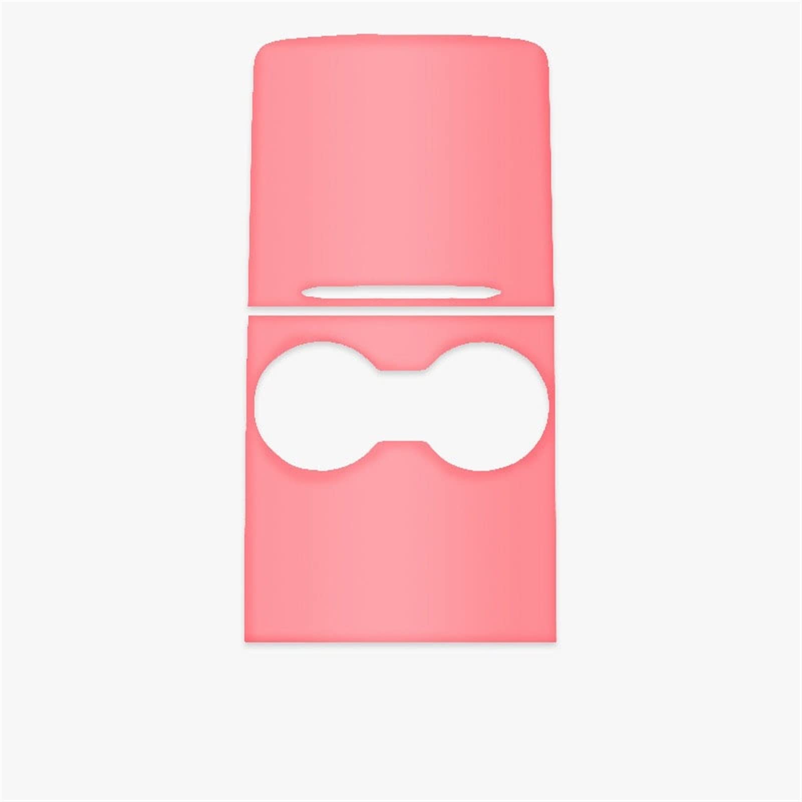 Qibbei Matte Pink For Tesla Model 3 Y 2021 2022 Car Imitation Wood Grain Center Console Protective Wrap Abs(Matte Pink)