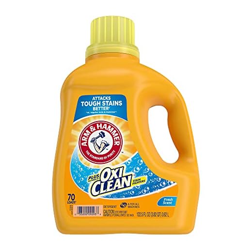 Arm & Hammer Liquid Laundry Detergent Plus OxiClean, Fresh Scent, 70 loads