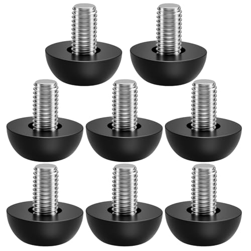 LIDSCURA 8Pcs M8 Thread Adjustable Leveling Feet Kit, 8mm Stainless Steel Construction with 1.25mm Thread, Outdoor Furniture Leveling Solution