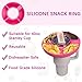 Stanley Snack Cup Tray 40 oz with Two Stanley Straw Topper, Silicone Reusable Stanley Snack Bowl, Stanley Food Tray, Pink Stanley Snack Ring for 40 oz Stanley Cup (deep Pink)