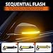 D-Lumina Dynamic LED Side Mirror Sequential Turn Signal Lights Smoked Lens for BMW 1 2 3 4 Series F20 F21 F22 F23 F87 F30 F31 F34 F35 F80 F32 F33 F36 X1 E84 i3, Side Marker Blinkers Mirror Light Lamp