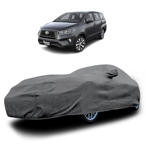 Image of Heavy-Duty Car Cover for Compatible with Toyota Innova Crysta (2016 to 2025 All Models) Deluxe Car Protection Cover - Waterproof & UV-Resistant All-Season Exterior Protection