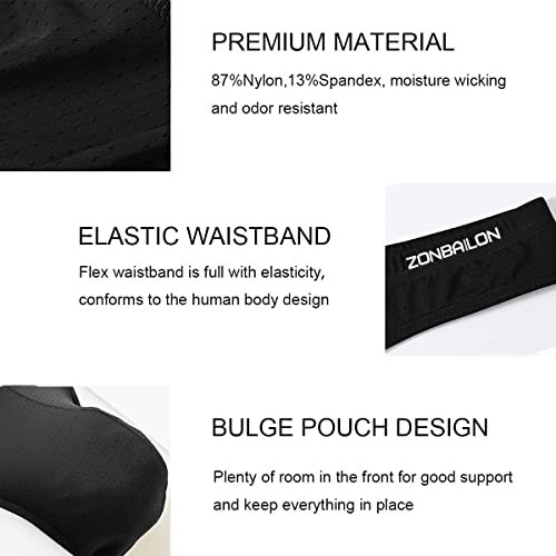 ZONBAILON Men's Thong and G String T-Back Low Rise Bulge Pouch Underwear4
