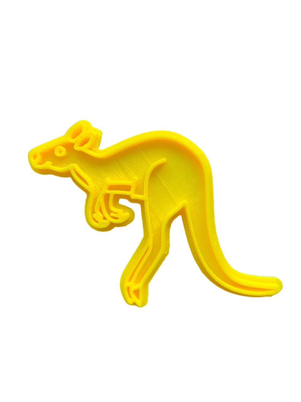 The Cookie Cutter Hub 10cm Aussie Kangaroo Cookie Cutter and Matching Embosser for Cookies Biscuits Clay Baking Decoration