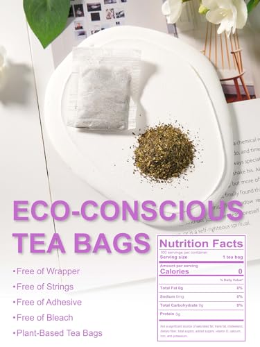 Image of TeeLux Decaf Jasmine Green Tea Bags, Decaffeinated Jasmine Tea, 100 Count