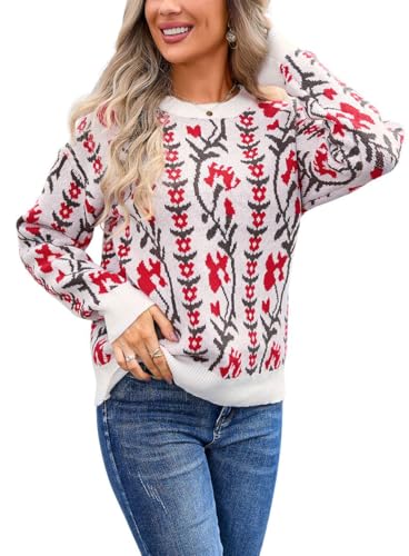 【新品未使用】NKNIT pattern pullover sweater Amazon.com: Y2K Vintage Pullover Star Pattern Sweater