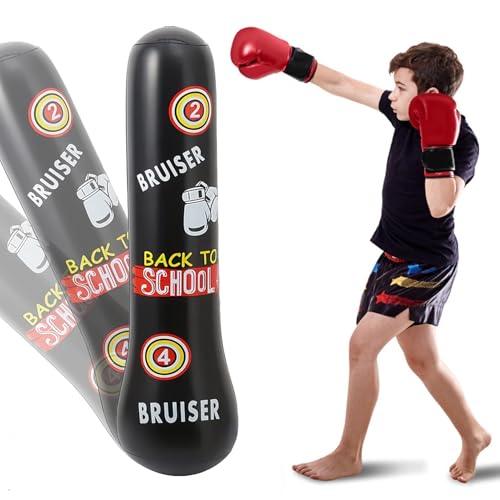 Sacco da Boxe per Bambini, Sacco da Boxe da Terra, sacco da boxe Gonfiabile, Adatto per Uso Interno Ed Esterno o per Allenamento Ovunque, Adatto Alla Pratica del Karate, 1.2m