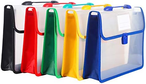 5 Packs Expanding File Folders,Document Organizer Letter Size,Expanding File Organizer for Office and School Supplies