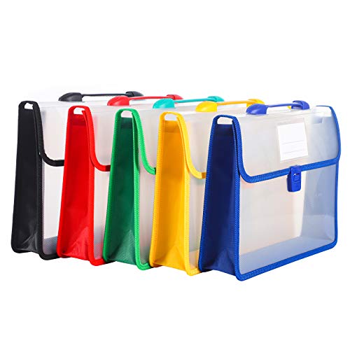 5 Packs Expanding File Folders,Document Organizer Letter Size,Expanding File Organizer For Office And School Supplies #TOP12
