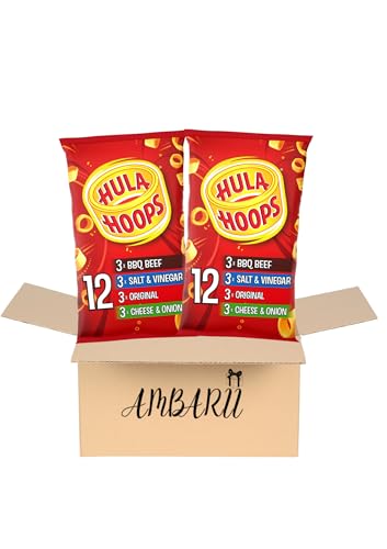 AMBARII Hula Hoops Classic Variety Multipack Crisps 12 Pack x 2, Assorted Crisps Multipack, Classic Variety Pack image 2