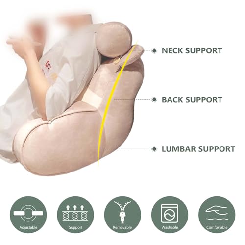 Soporte lumbar para sofá almohada de lectura para cama Husky 75 cm 2