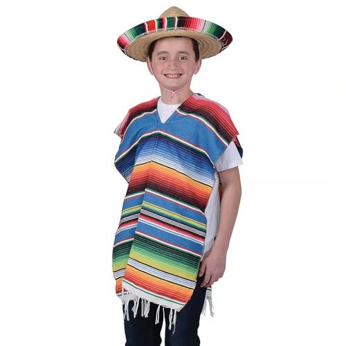 Poncho tradicional para niño, talla child miniatura 2