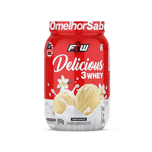 Fitoway Delicious 3 Whey 900G Baunilha