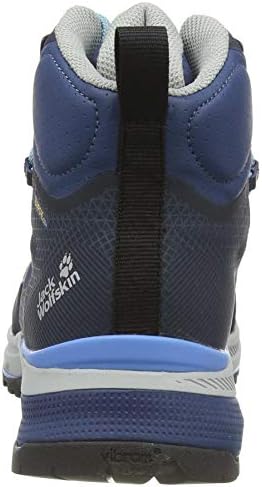 Jack Wolfskin Women's Force Striker Texapore Mid Hiking Shoe Boot, Dark Blue/Light Blue, 8 | Image 2