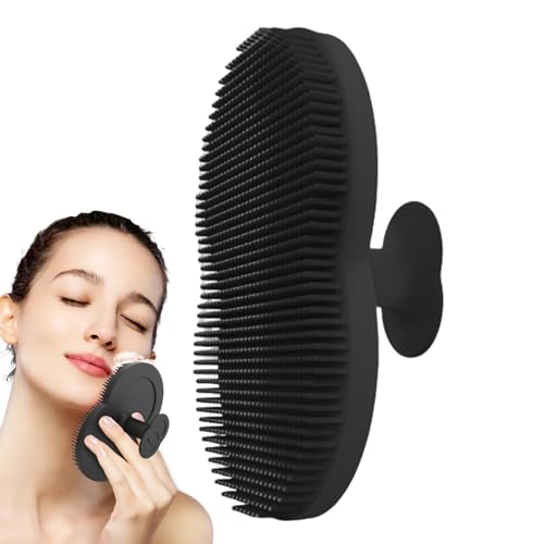Limpiador Facial de Silicona,Cepillo Corporal para Ducha | Accesorio de Baño Exfoliante y Masajeador para Hombre y Mujer Viaje, Exfoliante Manual para Rostro