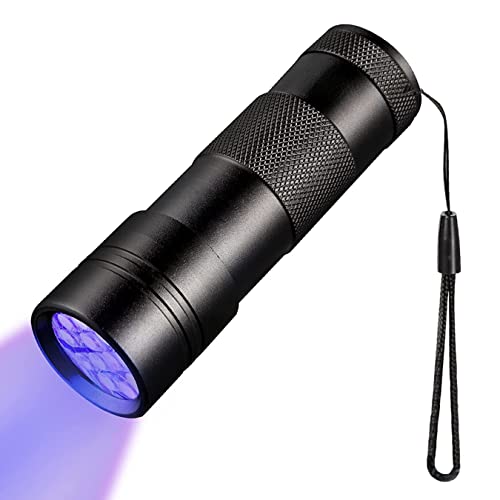 JacobsParts-UV-Flashlight-Black-Light-Handheld-Inspection-Blacklight-12-Led-395nm-Mini-Light-Torch-for-Dog-Pet-Urine-Stains-Bed-Bugs-Detector-and-Scorpions