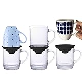 Mug Stacker Kitchen Cabinet Shelf Organizer for Cupboard and Pantry Organization - Expandable and Stackable Storage Solution for Tea Cups and Coffee Mugs - Save Space and Stay Organized (3Pcs Black)