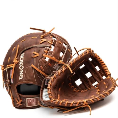 Walnut W-EPN70 13' H-Web First Base Mitt (13' Right Hand Throw, Brown)