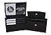 Boys Slim Compact Flap Id and Coin Pocket Bifold Wallet Black
