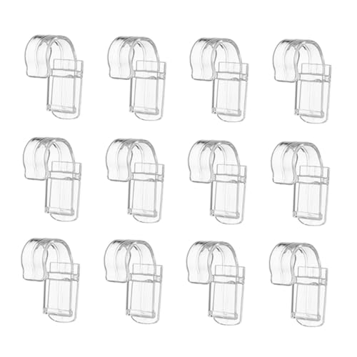 WEKADRIN 12個 透明クリップフック 浴室用収納クリップ 耐久素材 多目的収納フック 歯磨き粉や洗面用品整理用