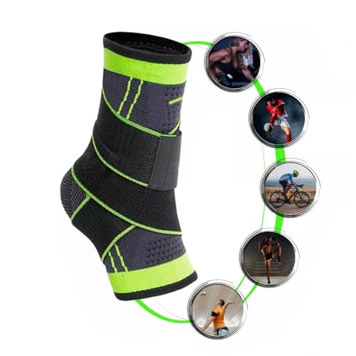 Tornozeleira de Compressão Ortopédica Ajustável Anti-Derrapante Alta Elasticidade Para Esporte Ativi