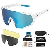 Gafas Deportivas Duraderas y Cómodas: Montura súper flexible y resistente que no dañará sus oídos mientras las usa. La pieza nasal de silicona suave mejora la experiencia de uso, pieza nasal suave y fácilmente ajustable para diferentes personas. Se mantendrá en su lugar y no se resbalará mientras se monta en bicicleta o se esquía.