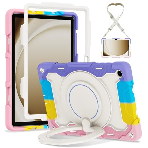 Coque Samsung Tab S9 FE+ anti-chute avec sangle pour éviter de casser l'écran