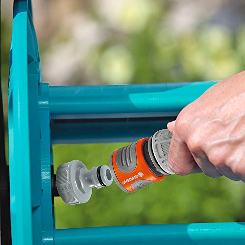Gardena Classic Wand-Schlauchtrommel 50 Set: Mobile Schlauchtrommel, platzsparend an der Wand montierbar und jederzeit abnehmbar, mit 20 m... – Bild 4