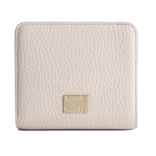 [ポールスミス] ラッピング・名入れ可 PaulSmith 財布 レディース 2つ折り財布 メタルクロップドロゴ 本革 牛革 ショップバッグ お手入れ用クロス1枚 付属 555430 W160 [並行輸入品]