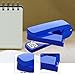 YWMJZEU Swivel Stapler Manual Tool Rotatable Lightweight Desk Decor 50 Sheet Capacity Desktop Stapler for Office School Dorm Home, Blue
