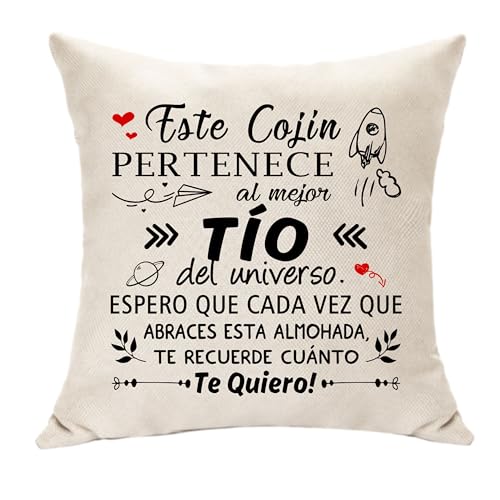 Hasodeo Best Family of the Universe Decorative Cushion Cover 45x45cm Gifts for Grandma Mom Dad Daughter Birthday Mother's Day Father's Day Valentines Christmas Christening Gifts (Uncle) Hasodeo Best Family of the Universe Decorative Cushion Cover 45x45cm Gifts for Grandma Mom Dad Daughter Birthday Mother's Day Father's Day Valentines Christmas Christening Gifts (Uncle)