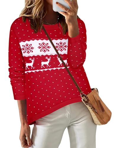Image of Zeagoo Sweaters for Women Fall Outfits Trendy 2025 Long Sleeve Shirts Bussiness Casual Knit Pullover Sweater Tops