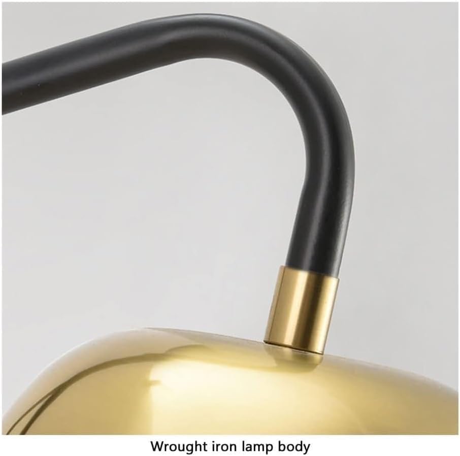 Lampe murale E27 cylindrique or solution gain de place pour table de nuit