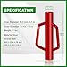 FOREHOGAR Fence Post Driver with Handle,12LB Hand Post Pounder,2.7 inches Inner Dia. Pole Rammer, Farm Wire Fencing for T Post, Metal Fence Stake and Sign Posts, Red