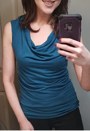 Zeagoo Tank Top for Women Trendy Going Out Tops Sleeveless Shirts Ruched Business Casual Basic Tunic Tops - Image 3