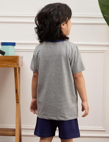 Image of Amazon Brand - Symbol Boys 100% Cotton Graphic Printed Half Sleeves T-Shirt | Age 2-6 Years