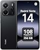 XIAOMI Redmi Note 14 4G LTE (para Tmobile Mint Tello Global) (256GB + 8GB) 6.67" 120Hz 108MP Cámara IA Versión Global Doble SIM (Negro Medianoche) 2