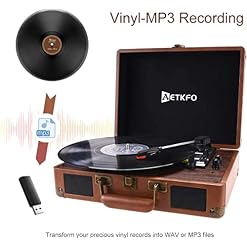 Platine Vinyle Bluetooth, AETKFO Tourne Disque Vinyle 33/45/78 TR/Min avec Haut-parleurs intégrés, encodage du Vinyle au… - Les Beatles, Paul McCartney, John Lennon, RIngo Starr, George Harrison Platine Vinyle Bluetooth, AETKFO Tourne Disque Vinyle 33/45/78 TR/Min avec Haut-parleurs intégrés, encodage du Vinyle au… – Image 6