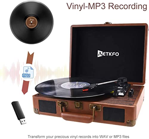 Platine Vinyle Bluetooth, AETKFO Tourne Disque Vinyle 33/45/78 TR/Min avec Haut-parleurs intégrés, encodage du Vinyle au… - Les Beatles, Paul McCartney, John Lennon, RIngo Starr, George Harrison Platine Vinyle Bluetooth, AETKFO Tourne Disque Vinyle 33/45/78 TR/Min avec Haut-parleurs intégrés, encodage du Vinyle au… – Image 7