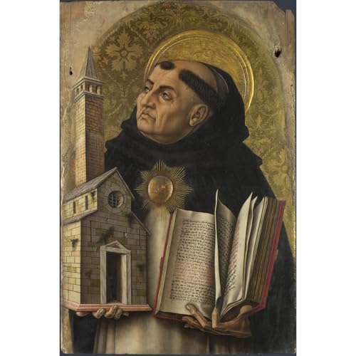 Saint Thomas d'Aquin de Carlo Crivelli grand poster pour salon élégant