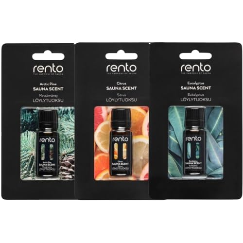 RENTO Essential Oil for Sauna 10 ml (0.34 Fl. Oz.),