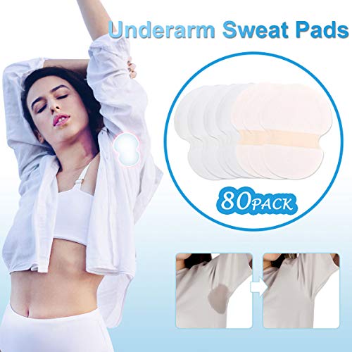 Underarm Sweat Pads - 80 Pack Dress Shields Armpit Shields Disposable Anti Sweat Women And Men For Fight Hyperhidrosis