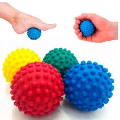Kit 4 Bolas Para Massagem Bolas Exercitadoras Cravo e Lisa, Esfera Fisioterapica Grip Ball Fisioball