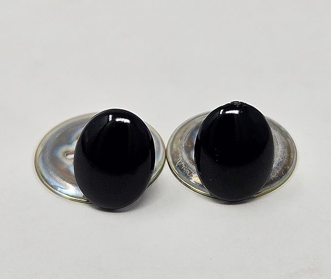 Generic 10mm Oval Plastic Safety Eyes or Noses for Craft Amigurumi Dolls or Puppets (Bulk Pack of 144) (Brown), OVEY-10-Bulk