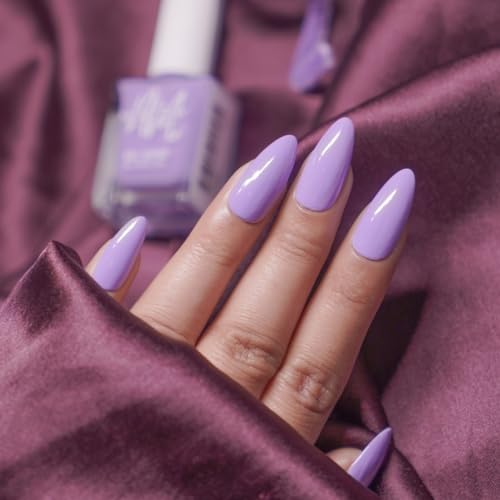 Image of Nails & More Iris Nail Polish, Argan Oil-Infused Gel Shine, Soft Purple Nail Color, Elegant & Chic | 10ml