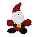 MIGHTY- Microfiber Ball Medium Santa - Christmas â€“ Made with Squeaker Balls and Minimal Stuffing. Strong & Tough. Interactive Play. Machine Washable & Floats