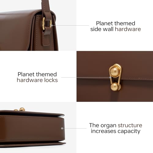 Image of LA FESTIN Genuine Leather Purse for Women Designer Shoulder Handbag Daliy