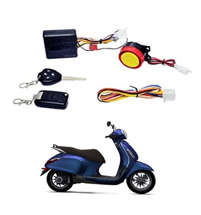 MATIES (Bike& Scooters) 12V One Way Security Alarm Kit Bajaj-C