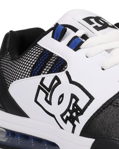 DC Shoes Men's Versatile Skate Sneaker White/Black/Blue2