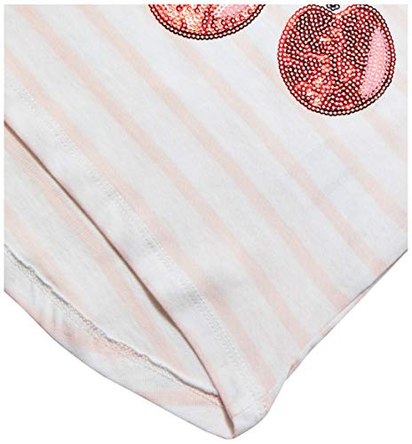 Camiseta Cerejas de paetê, Tip Top, meninas, Branco, 2T